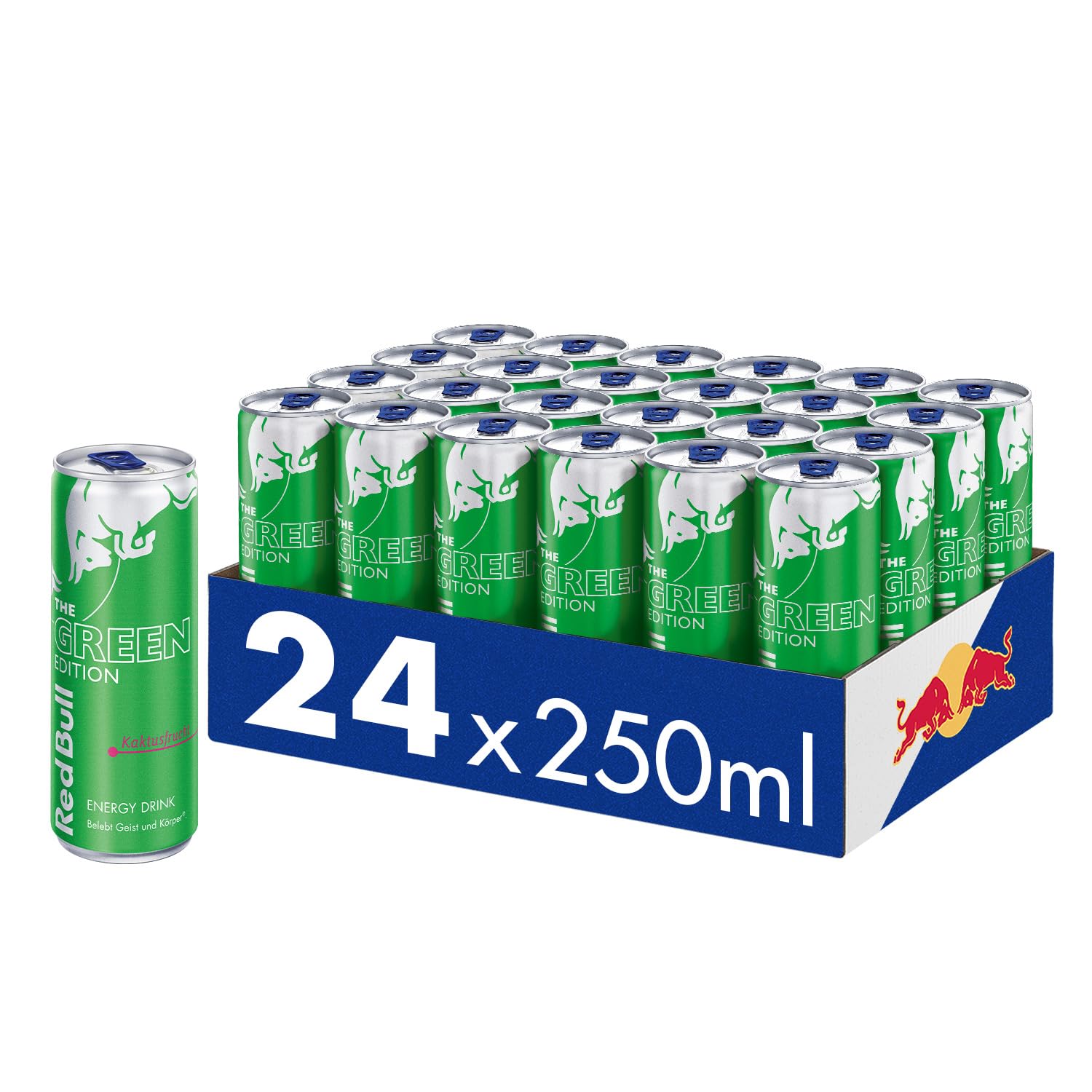 Red Bull Energy The Green Edition Sugar Free (12 x 0,25 liter cans ) Curuba-Elderflower - Image 2