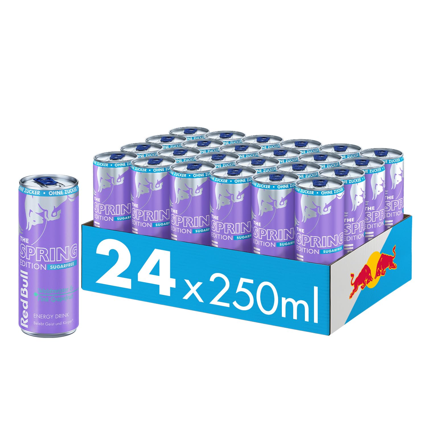 Red Bull Energy Spring Edition (12 x 0,25 liter cans ) Woodruff & Pink Grapefruit - Image 2