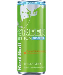 Red Bull Energy The Green Edition Sugar Free (12 x 0,25 liter cans ) Curuba-Elderflower